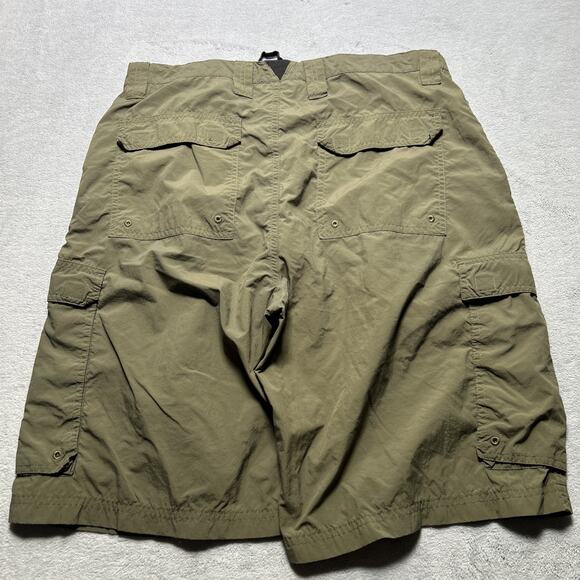 Y2k 2000s BSA Baggy Cargo Shorts Mens Medium 35x11 Boy Scouts America Surplus - Picture 2 of 16